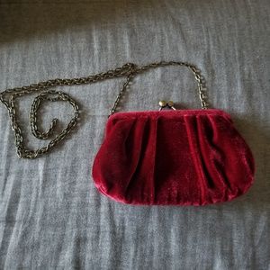 VINTAGE RED VELVET MINI PURSE